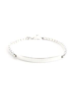 Tiffany & Co Venetian Link ID Bracelet Silver